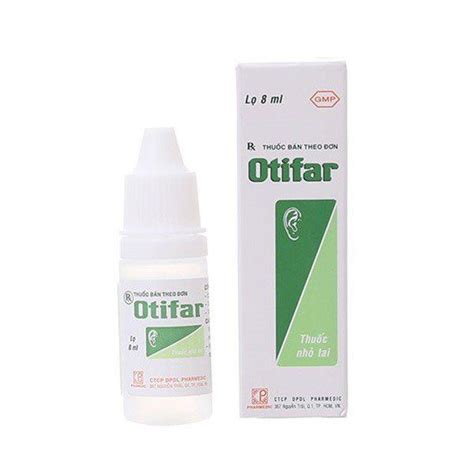 otifar|Công dụng thuốc Otifar 8ml